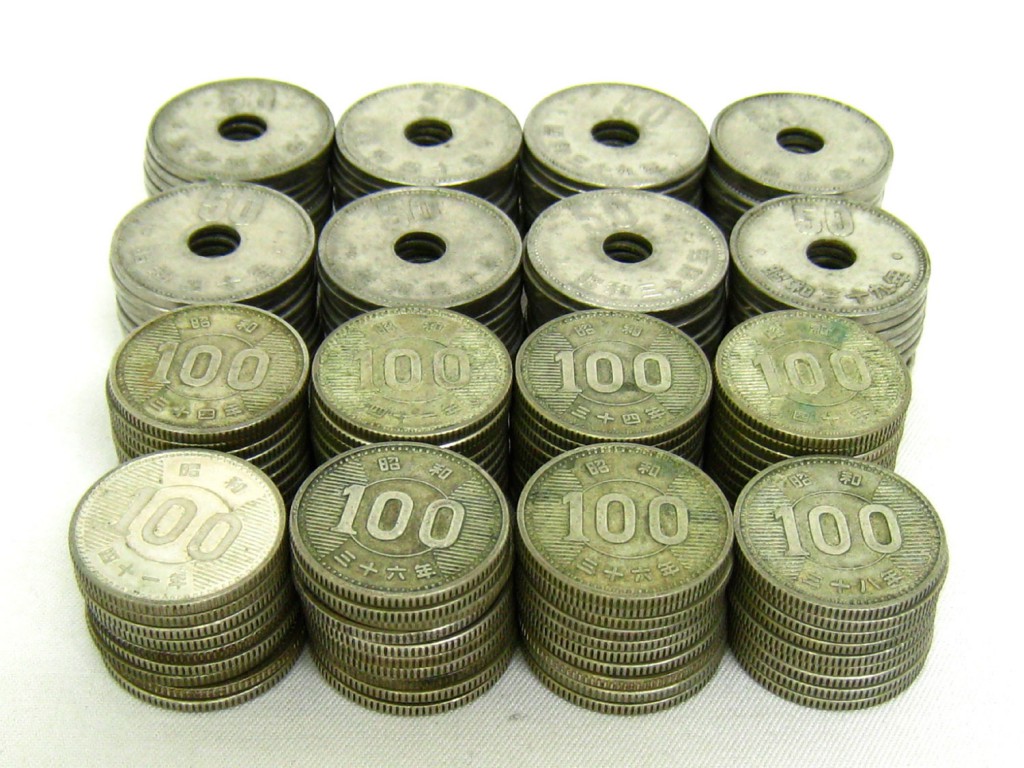 貨幣古銭　旧硬貨　100円　50円