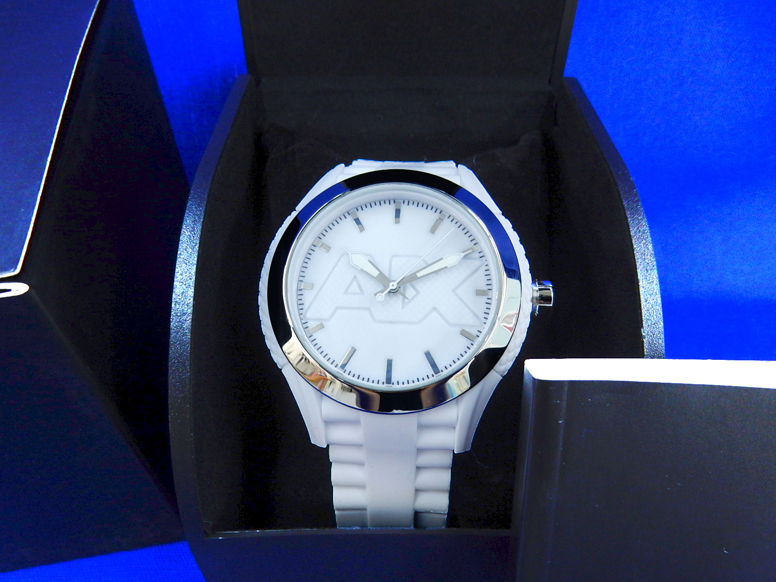 Armani Exchange アルマーニエクスチェンジ 腕時計 AX1380 ホワイトラバー 買取 茨城 ニコニコ堂下妻店 | 中古品の高価