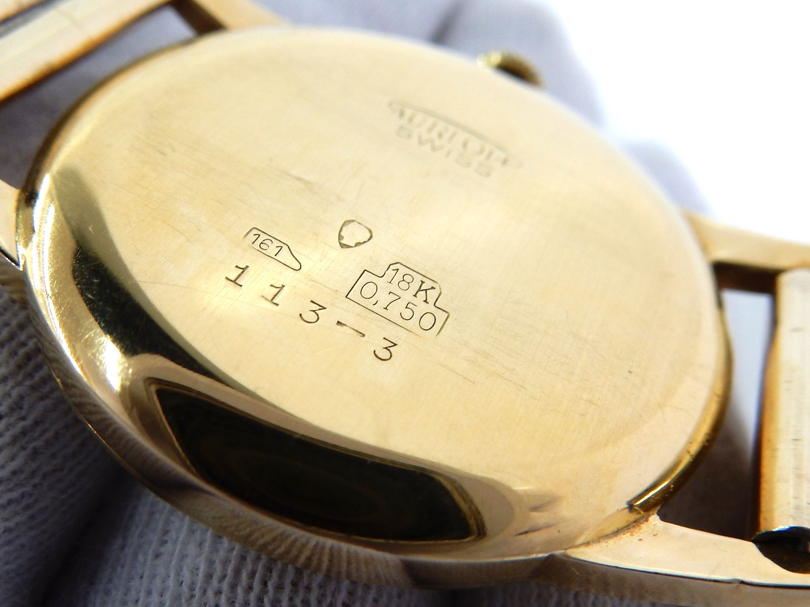 スイス時計 AUREOLE/オレオーレ K18金無垢 17石 手巻き アンティーク 