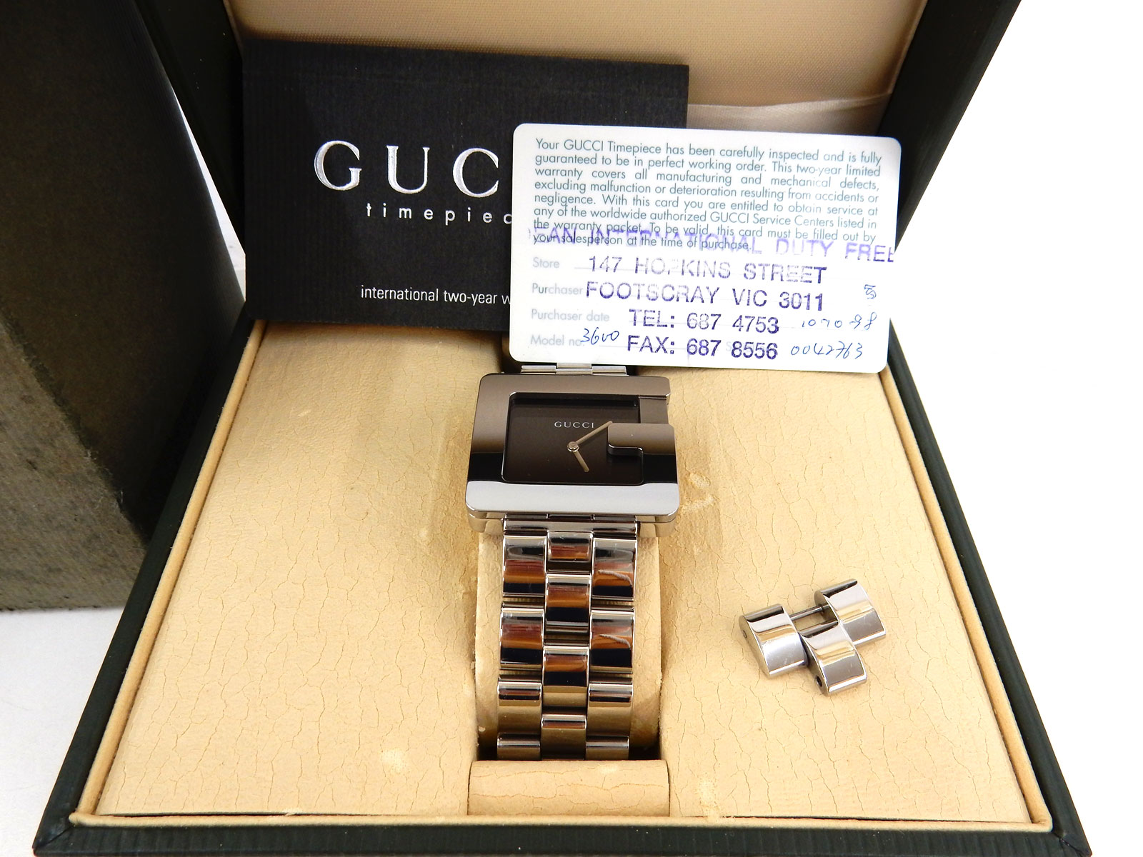 GUCCI グッチ メンズ腕時計 モデル3600M クオーツ 黒文字盤 買取 茨城 ニコニコ堂下妻店 | 中古品の高価買取・販売のアイコー