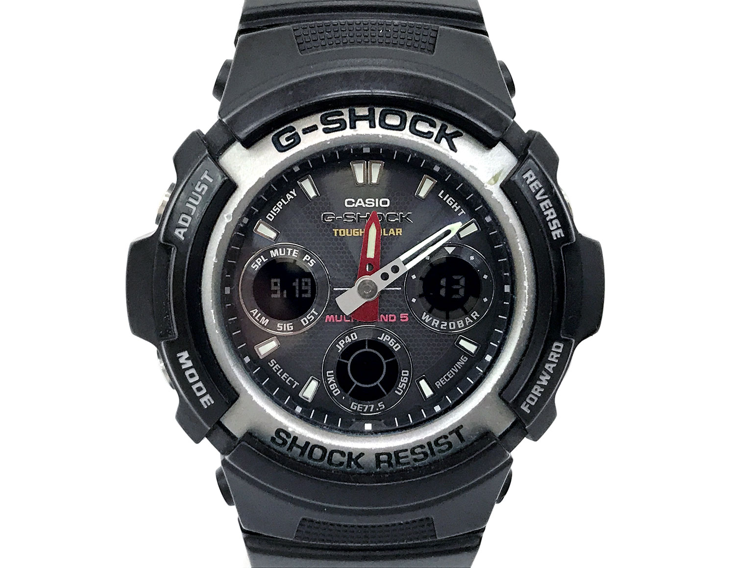 CASIO カシオ G-SHOCK タフソーラー 電波時計 AWG-101 腕時計 買取 茨城県 ニコニコ堂ひたちなか店 | 中古品の高価買取